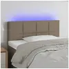 Image de Hoofdbord LED 100x5x78/88 cm stof taupe3121606