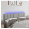 Image de Hoofdbord LED 144x5x78/88 cm stof lichtgrijs3121610