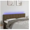 Image de Hoofdbord LED 144x5x78/88 cm stof donkerbruin3121613