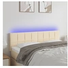 Image de Hoofdbord LED 144x5x78/88 cm stof cràmekleurig3121615