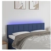 Image de Hoofdbord LED 144x5x78/88 cm stof blauw3121616