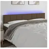 Image de Hoofdbord LED 180x5x78/88 cm stof taupe3121630