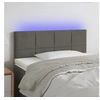 Image de Hoofdbord LED 80x5x78/88 cm fluweel donkergrijs3121643