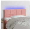 Image de Hoofdbord LED 80x5x78/88 cm fluweel roze3121647