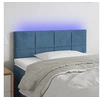Image de Hoofdbord LED 90x5x78/88 cm fluweel donkerblauw3121652