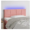 Image de Hoofdbord LED 90x5x78/88 cm fluweel roze3121653