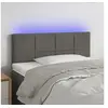 Image de Hoofdbord LED 100x5x78/88 cm fluweel donkergrijs3121655