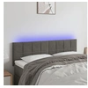 Image de Hoofdbord LED 144x5x78/88 cm fluweel donkergrijs3121661