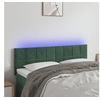 Image de Hoofdbord LED 144x5x78/88 cm fluweel donkergroen3121663