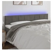 Image de Hoofdbord LED 200x5x78/88 cm fluweel donkergrijs3121679