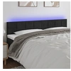Image de Hoofdbord LED 200x5x78/88 cm fluweel zwart3121680