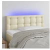 Image de Hoofdbord LED 100x5x78/88 cm kunstleer cràmekleurig3121698