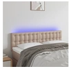 Image de Hoofdbord LED 144x5x78/88 cm kunstleer cappuccinokleurig3121707