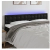 Image de Hoofdbord LED 200x5x78/88 cm kunstleer zwart3121720