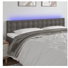 Image de Hoofdbord LED 200x5x78/88 cm kunstleer grijs3121724