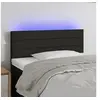 Image de Hoofdbord LED 80x5x78/88 cm stof zwart3121728