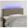 Image de Hoofdbord LED 90x5x78/88 cm stof taupe3121738