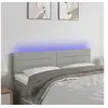 Image de Hoofdbord LED 144x5x78/88 cm stof lichtgrijs3121750
