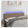 Image de Hoofdbord LED 144x5x78/88 cm stof taupe3121754