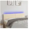 Image de Hoofdbord LED 144x5x78/88 cm stof cràmekleurig3121755