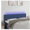 Image de Hoofdbord LED 144x5x78/88 cm stof blauw3121756