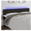 Image de Hoofdbord LED 160x5x78/88 cm stof zwart3121760