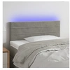 Image de Hoofdbord LED 80x5x78/88 cm fluweel lichtgrijs3121782