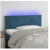 Image de Hoofdbord LED 80x5x78/88 cm fluweel donkerblauw3121786