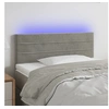 Image de Hoofdbord LED 100x5x78/88 cm fluweel lichtgrijs3121794