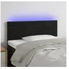Image de Hoofdbord LED 100x5x78/88 cm fluweel zwart3121796