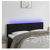 Image de Hoofdbord LED 144x5x78/88 cm fluweel zwart3121802