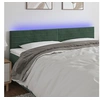 Image de Hoofdbord LED 160x5x78/88 cm fluweel donkergroen3121809
