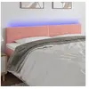 Image de Hoofdbord LED 160x5x78/88 cm fluweel roze3121811