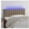 Image de Hoofdbord LED 80x5x78/88 cm stof taupe3121828