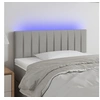 Image de Hoofdbord LED 100x5x78/88 cm stof lichtgrijs3121840