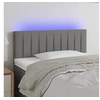 Image de Hoofdbord LED 100x5x78/88 cm stof donkergrijs3121841