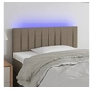 Image de Hoofdbord LED 100x5x78/88 cm stof taupe3121844