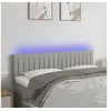 Image de Hoofdbord LED 144x5x78/88 cm stof lichtgrijs3121848