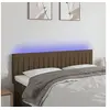 Image de Hoofdbord LED 144x5x78/88 cm stof donkerbruin3121851