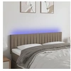 Image de Hoofdbord LED 144x5x78/88 cm stof taupe3121852