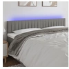 Image de Hoofdbord LED 160x5x78/88 cm stof donkergrijs3121857
