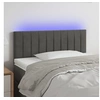 Image de Hoofdbord LED 80x5x78/88 cm fluweel donkergrijs 3121881