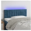 Image de Hoofdbord LED 80x5x78/88 cm fluweel donkerblauw3121884