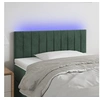 Image de Hoofdbord LED 90x5x78/88 cm fluweel donkergroen3121889