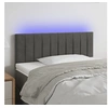 Image de Hoofdbord LED 100x5x78/88 cm fluweel donkergrijs3121893