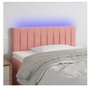 Image de Hoofdbord LED 100x5x78/88 cm fluweel roze3121897