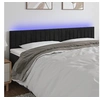 Image de Hoofdbord LED 160x5x78/88 cm fluweel zwart3121906