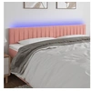 Image de Hoofdbord LED 160x5x78/88 cm fluweel roze3121909