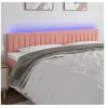 Image de Hoofdbord LED 180x5x78/88 cm fluweel roze3121915