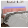 Image de Hoofdbord LED 200x5x78/88 cm fluweel roze3121921